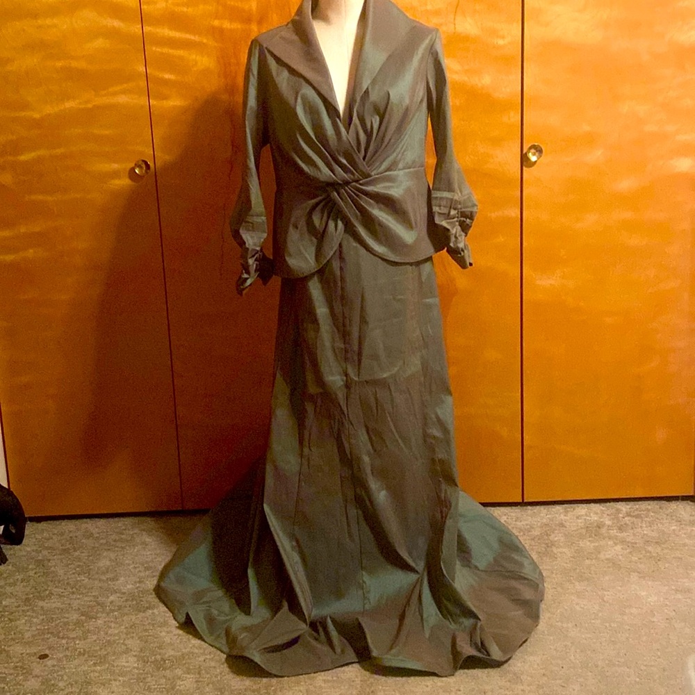 Tadashi Shoji Green Gown